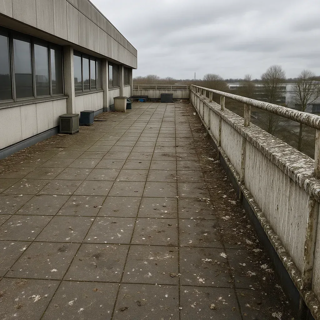 Avant — Parking couvert d'un centre commercial en Auvergne-Rhône-Alpes